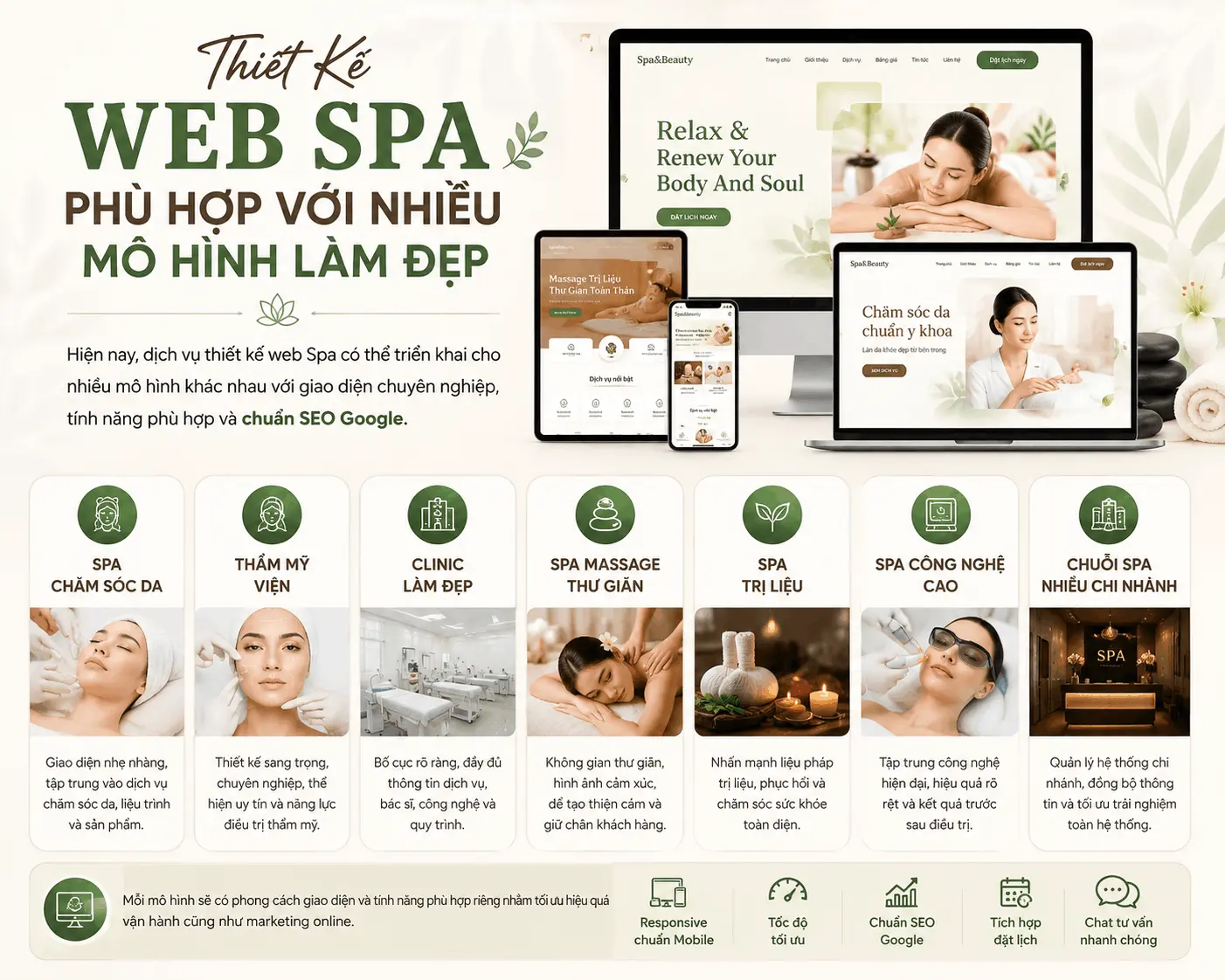 Thiết Kế Web Spa Theo Yêu Cầu Chuyên Nghiệp
