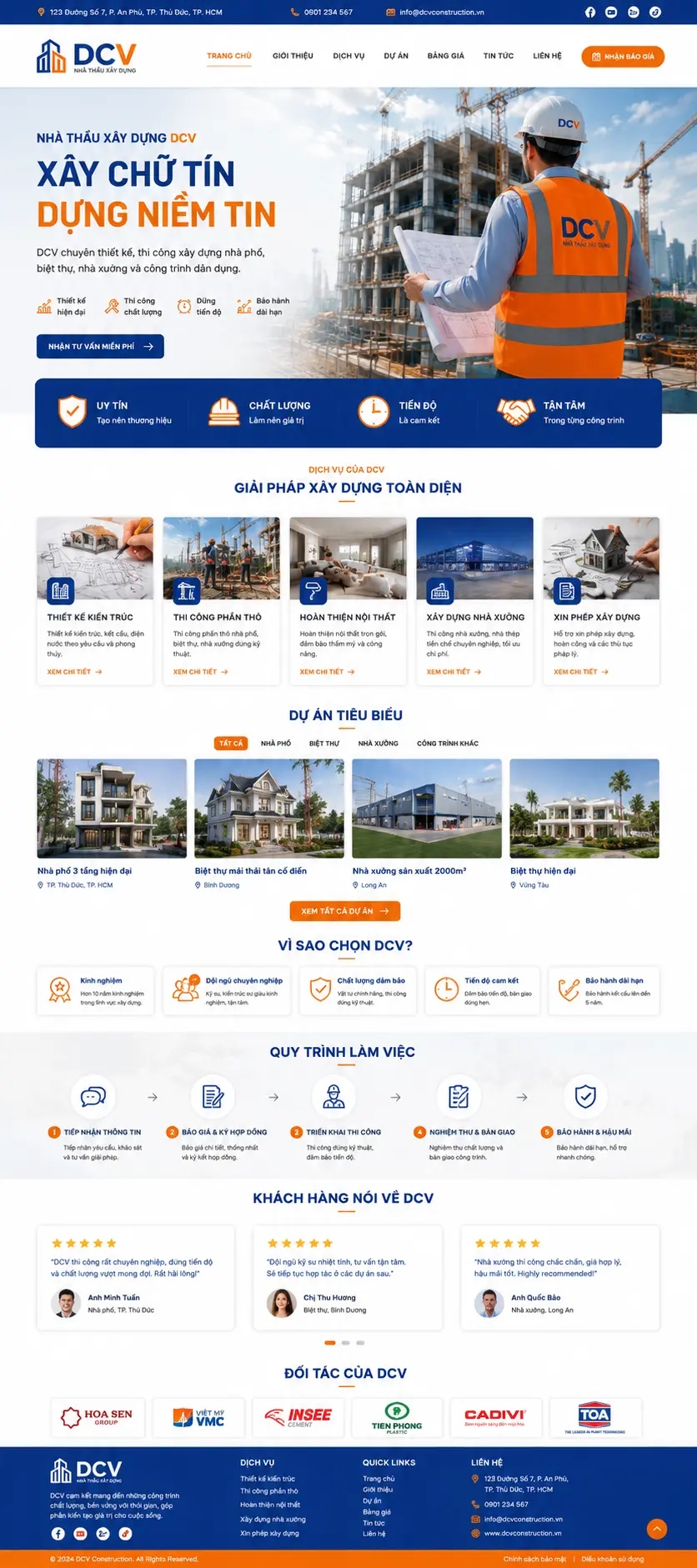 Mẫu website doanh nghiệp DonaWeb