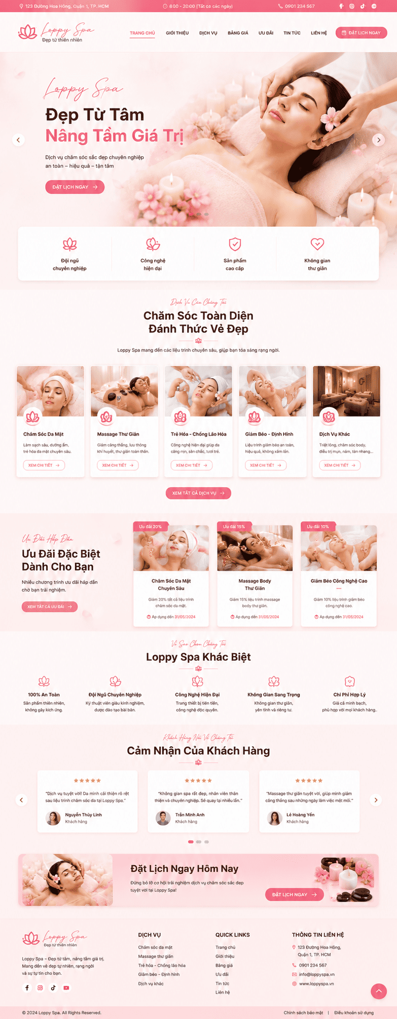 Thiết kế website spa thẩm mỹ viện