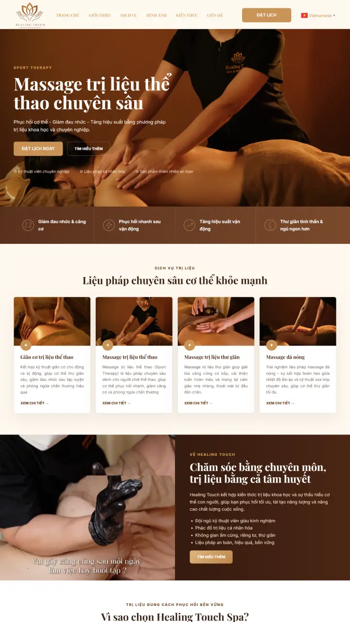 DonaWeb thiết kế website Spa