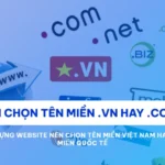 Xây dựng website nên chọn tên miền Việt Nam hay tên miền Quốc Tế ?