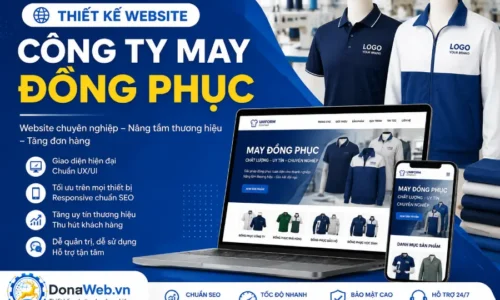 DonaWeb – Đơn vị thiết kế web công ty may đồng phục chuyên nghiệp, uy tín ở Đồng Nai