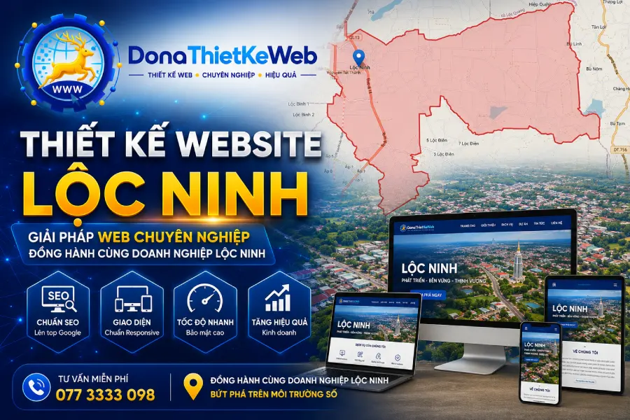 DonaWeb thiết kế web Lộc Ninh Đồng Nai