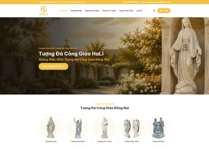 DonaWeb - Thiết kế web tượng đá công giáo